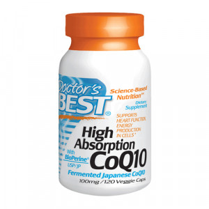Doctor's Best High Absorption CoQ10 w/ Bioperine (100mg) 120 vcaps