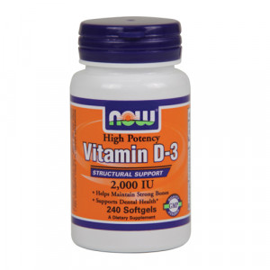 NOW Vitamin D-3 (2000IU) 240 sgels