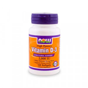 Now Vitamin D-3 (2000IU) 120 sgels