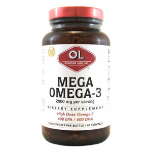 Olympian Labs Mega Omega-3 Fish Oils - 120 softgels - astronutrition.com