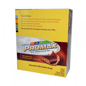 Promax Energy Bar Choc. Chip Cookie Dough - 12 bars