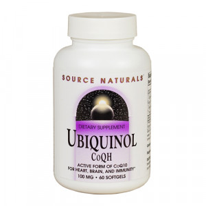 Source Naturals Ubiquinol CoQH (100mg) - 60 softgels