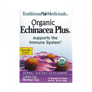 Traditional Medicals Organic Herbal Tea Echinacea Plus 16 pckts