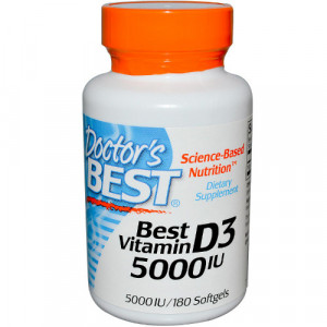 Doctor’s Best  Best Vitamin D3 - 5000 IU 180 softgels