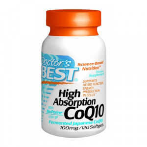Doctor's Best High Absorption CoQ10 w/ Bioperine (100mg) 120 sgels