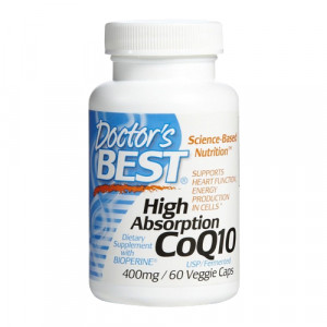 Doctor's Best High Absorption CoQ10 w/ Bioperine (400mg) 60 vcaps