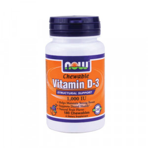 NOW Chewable Vitamin D-3 180 tabs