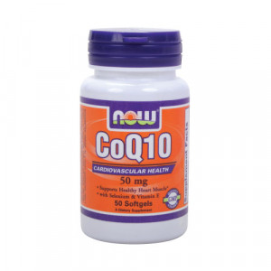 NOW CoQ10 (50mg) w/ Selenium and Vitamin E 50 sgels 