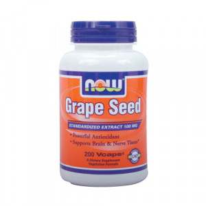 Now Grape Seed Standardized Extract (100mg) 200 vcaps