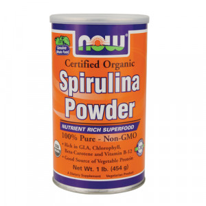 NOW Spirulina Powder - Certified Organic 1 lbs
