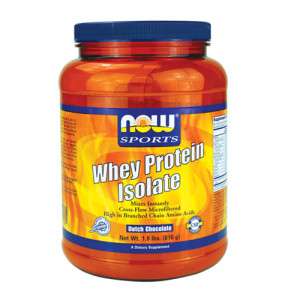 NOW Whey Protein Isolate (Natural) Chocolate 1.8 lbs