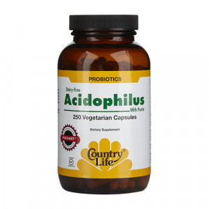 Country Life Acidophilus with Pectin 250 vcaps