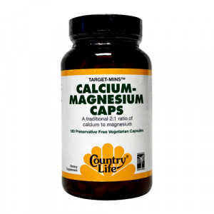 Country Life Target Mins - Calcium Magnesium Caps 180 vcaps