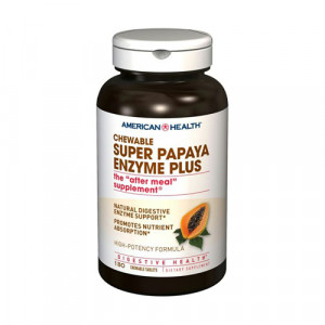 American Health Chewable Super Papaya Enzyme Plus 180 tabs