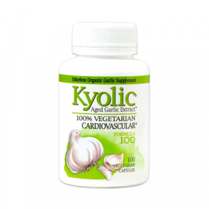 Kyolic Aged Garlic Extract - 100% Vegetarian Cardiovascular-Formula #100 100 vcaps