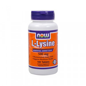 Now L-Lysine (500mg) Pharmaceutical Grade 100 tabs