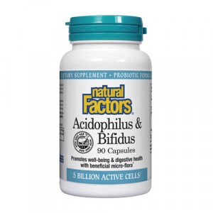 Naturals Factors Acidophilus & Bifidus  90 caps