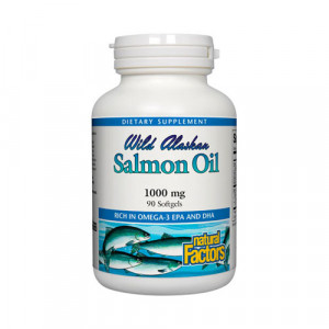 Natural Factors Wild Alaskan Salmon Oil (1,000 mg.) 90 sgels
