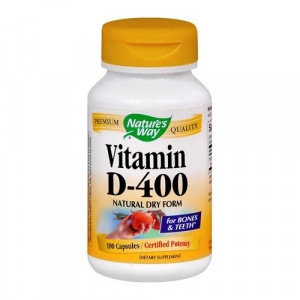 Nature’s Way Vitamin D-400 Natural Dry Form  - 100 caps