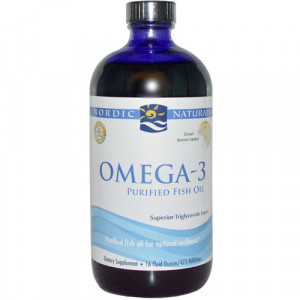 Nordic Naturals Omega-3 Purified Fish Oil Lemon - 16 fl.oz - astronutrition.com